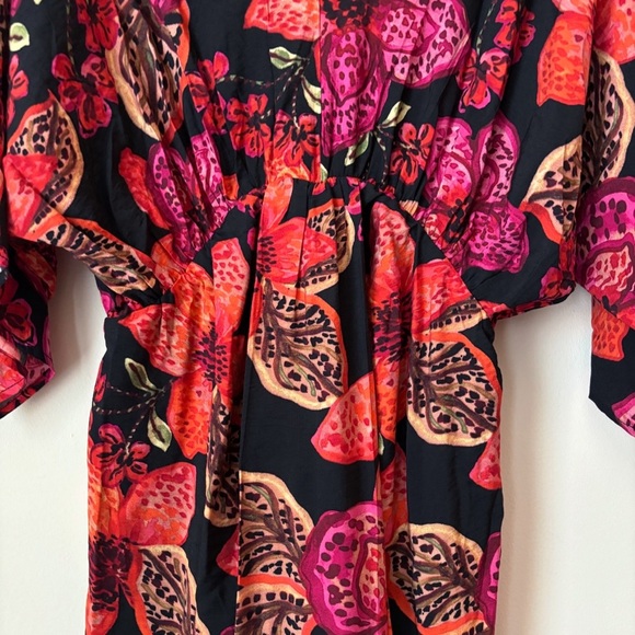 Dress Forum Mariah Floral Midi Dress Medium Sunset Botanic NEW NWT - Picture 3 of 12